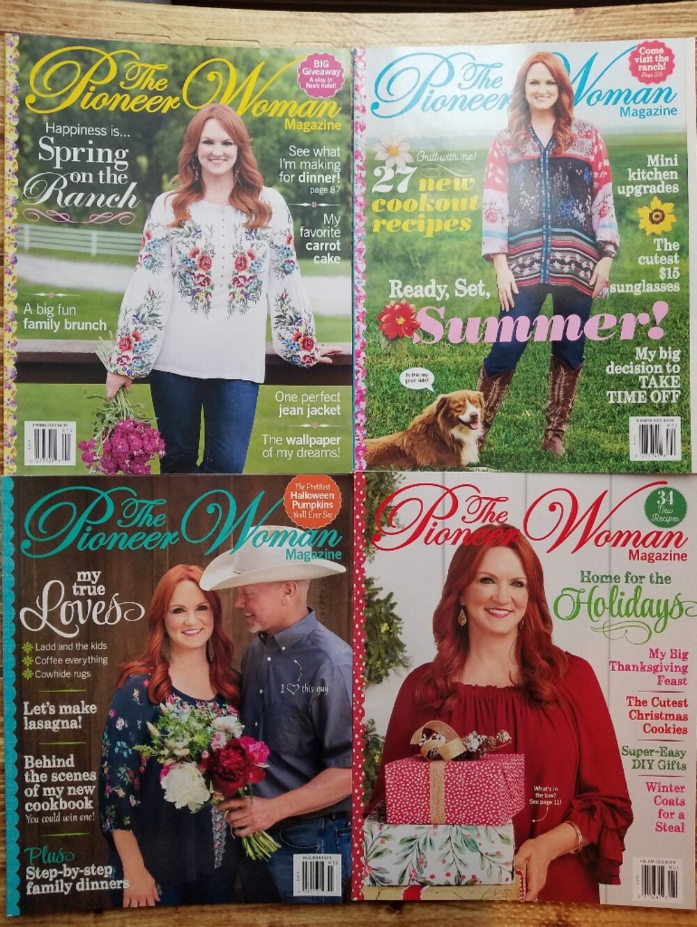 The Pioneer Woman Magazine Collection 2019 Set Ree Drummond Spring Summer Fall